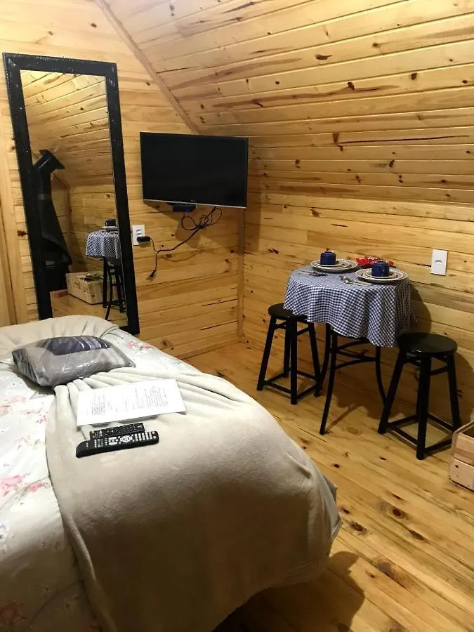 Quarto em Acomodações Particulares Chale Brisa Do Valle Urubici